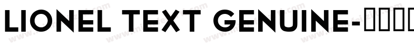 Lionel Text Genuine字体转换